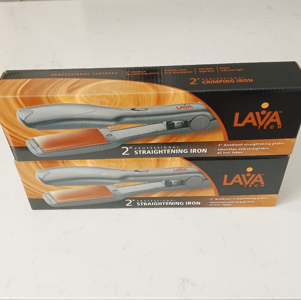 LAVA Tech 2" Professional Straightening Iron NIB